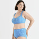 Soft-BH - Miss Mary BH mit elastischen Spitzeneinsätzen, in Größe 080 bis 120, in Cup D, in Farbe WEISS – Farbe TÜRKISBLAU – Ansicht 5