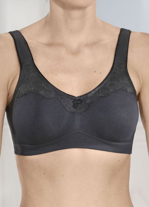 BHs - Naturana Zweierpack BH mit doppelt vorgeformten Cups, in Größe 075 bis 105, in Cup B, in Farbe 2X WEISS Ansicht 8