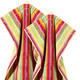 Handtücher - Walkfrottier-Serie aus reiner Baumwolle, in Größe 200 (Handtuch, 50/100 cm) bis 204 (1 Duschtuch, 70/140 cm), in Farbe TÜRKIS – Farbe BUNT GESTREIFT – Ansicht 1