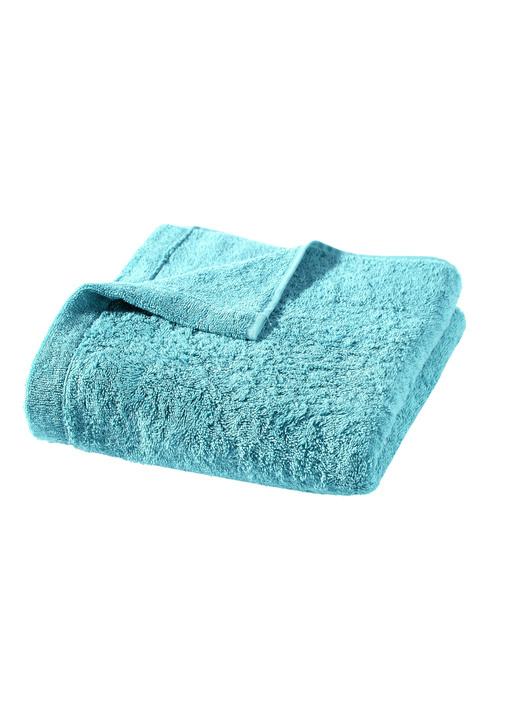 Handtücher - Walkfrottier-Serie aus reiner Baumwolle, in Größe 200 (Handtuch, 50/100 cm) bis 204 (1 Duschtuch, 70/140 cm), in Farbe TÜRKIS Ansicht 22