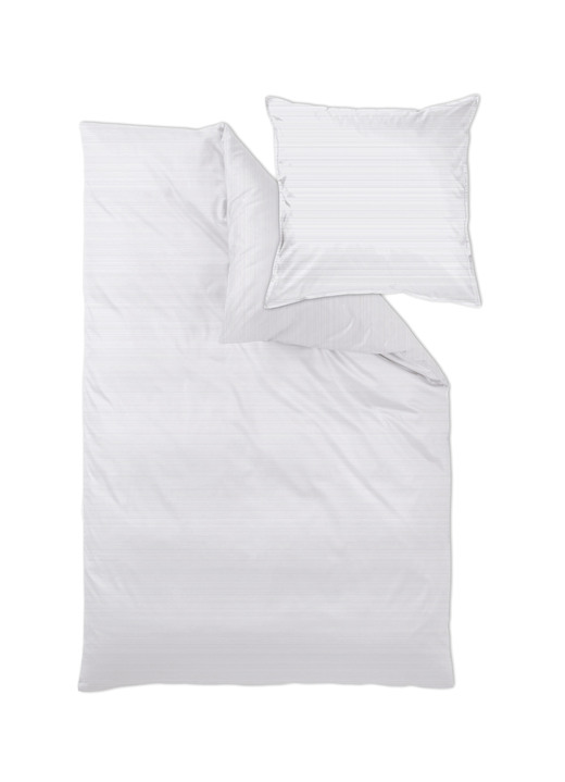 Bettwäschegarnituren - Bettwäsche-Garnitur in bügelleichter Qualität, in Größe 120 (Kissenbezug, 80/ 80 cm) bis 217 (Deckenbezug, 160/210 cm), in Farbe HELLBLAU Ansicht 6