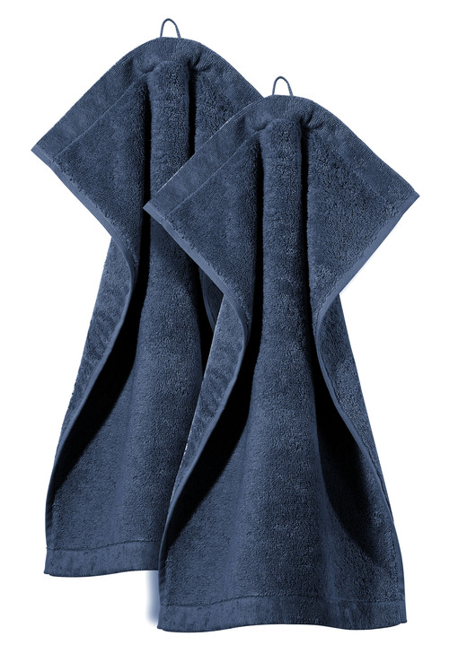 Handtücher - Walkfrottier-Serie aus reiner Baumwolle, in Größe 200 (Handtuch, 50/100 cm) bis 204 (1 Duschtuch, 70/140 cm), in Farbe TÜRKIS Ansicht 39