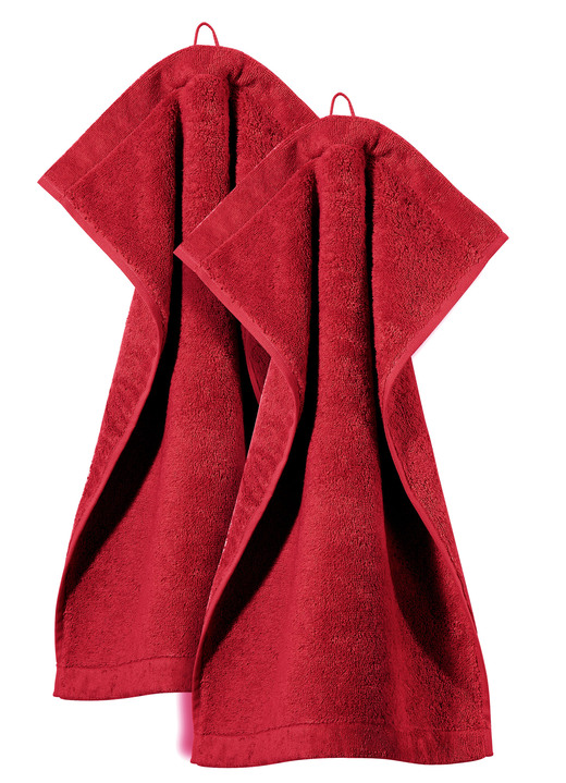 Handtücher - Walkfrottier-Serie aus reiner Baumwolle, in Größe 200 (Handtuch, 50/100 cm) bis 204 (1 Duschtuch, 70/140 cm), in Farbe TÜRKIS Ansicht 50