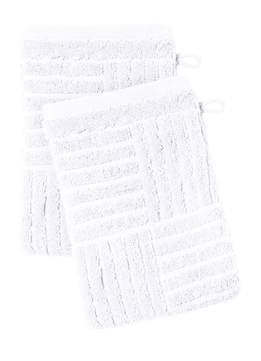 Handtücher - Flauschig weiche Frottier-Serie mit Hoch-Tief-Struktur, in Größe 200 (2 Handtücher, 50/100 cm) bis 204 (1 Duschtuch, 70/140 cm), in Farbe BLAU Ansicht 12