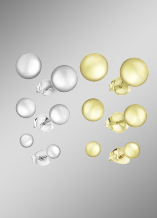 Glänzende Kugelohrstecker