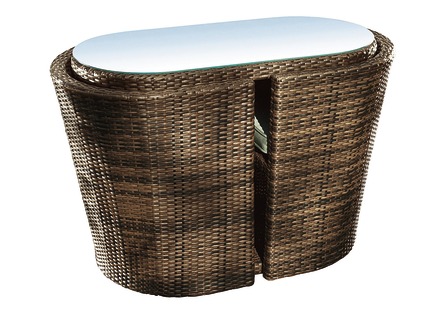 Gartenmöbel - Hartman Balkon-Möbel, 3-teilig, in Farbe BRAUN – Farbe BRAUN – Ansicht 