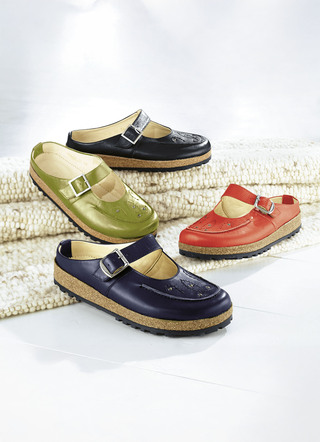 Haflinger Lederclog mit Applikation und Nieten