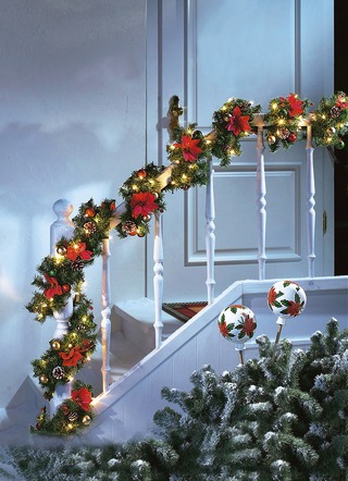 Leuchtende Weihnachtsgirlande