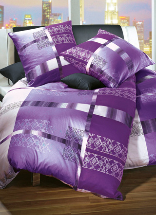 Topmodische Bettwäsche-Garnitur in pflegeleichten Qualitäten