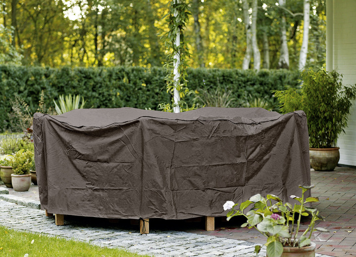 Gartenzubehör - Reißfeste, witterungsbeständige und atmungsaktive Schutzhüllen Ansicht 5 Gartenzubehör - Reißfeste, witterungsbeständige und atmungsaktive Schutzhüllen, in Farbe BEIGE UNI, in Ausführung für Gartenliege Ansicht 5