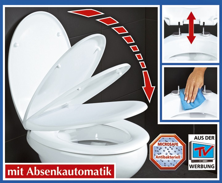 Accessoires - WC-Sitz mit Absenk-Automatik, in Farbe WEISS