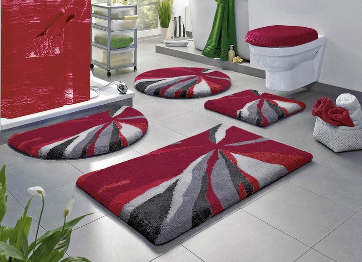 Badgarnituren - Badgarnitur in super weicher und angenehmer Qualität, in Größe 100 (Vorleger halbrund, 50/ 80 cm) bis 112 (WC-Deckelbezug, 47/ 50 cm), in Farbe BRAUN Ansicht 6