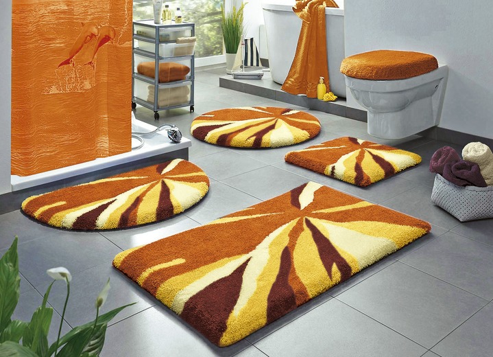 Badgarnituren - Badgarnitur in super weicher und angenehmer Qualität, in Größe 100 (Vorleger halbrund, 50/ 80 cm) bis 112 (WC-Deckelbezug, 47/ 50 cm), in Farbe BRAUN Ansicht 5