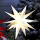 Außendekorationen - Beleuchteter Weihnachtsstern mit Timer, in Farbe WEISS