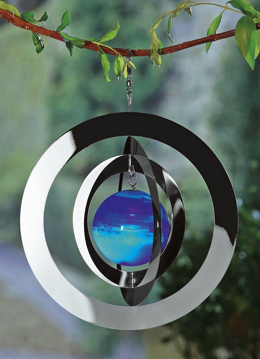 Solar Windspiel Saturn Leuchtende Dekoration Brigitte Hachenburg