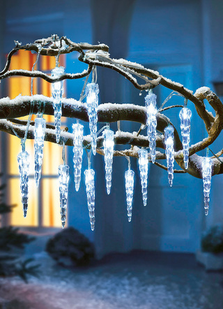 LED-Eiszapfen-Lichterkette
