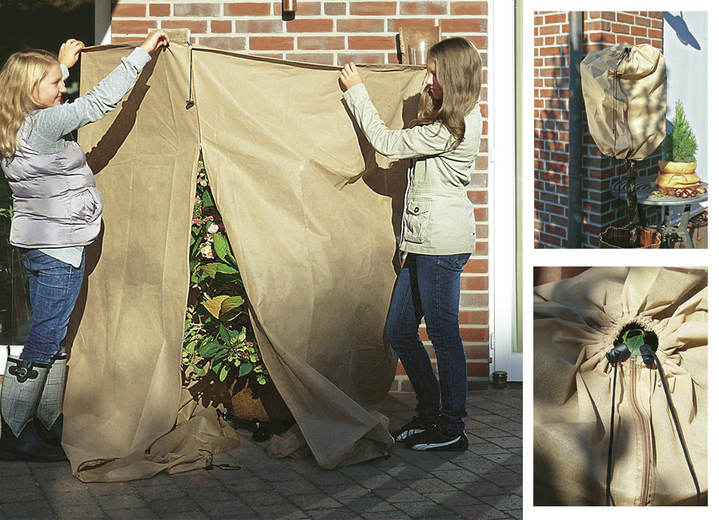 Gartenzubehör - Winterschutz Pflanzen-Thermomantel extra stark, in Farbe BEIGE, in Ausführung 120x250 cm Ansicht 1