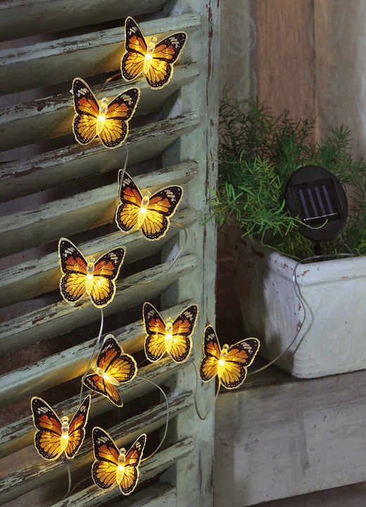 Solar Lichterkette Schmetterling Gartenbeleuchtung Brigitte