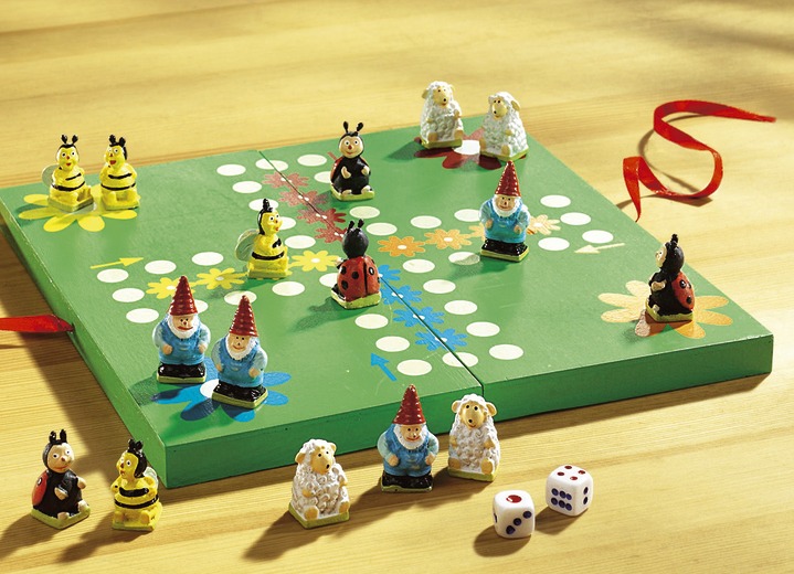 - Brettspiel aus Kiefernholz , in Farbe GRÜN Ansicht 1