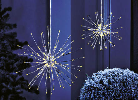 Lichtstern aus foliertem Draht