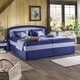 Betten - Polsterbett mit geräumigem Bettkasten – Farbe BLAU Betten - Polsterbett mit geräumigem Bettkasten, in Farbe BEERE, in Ausführung Federkern-Festposter, Liegehöhe 42 cm