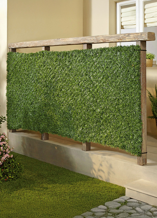 Sichtschutz und Sonnenschutz - Praktischer Sichtschutz aus stabilem Kunststoffgeflecht, in Farbe GRÜN – Farbe GRÜN – Ansicht 