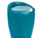 Badmöbel - Sitzhocker mit Stauraum – Farbe PETROLBLAU Badmöbel - Sitzhocker mit Stauraum, in Farbe WEISS