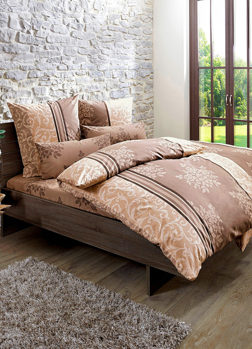 Bettwäschegarnituren - Renforcé Bettwäsche aus 100% Baumwolle, in Größe 111 (40/80 cm + 135/200 cm) bis 412 (4-teiliges Set), in Farbe ANTHRAZIT Ansicht 7