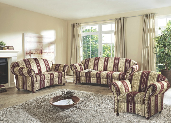 Polstermöbel - Frei im Raum aufstellbare Polstermöbel mit Federkern, in Farbe ROT, in Ausführung Sessel Ansicht 1