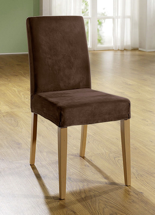 Sessel- & Sofaüberwürfe - Stretchbezüge mit Fleckschutz, in Größe 101 (Sesselbezug) bis 905 (Kissenbezug, 40x40 cm), in Farbe CAMEL Ansicht 10