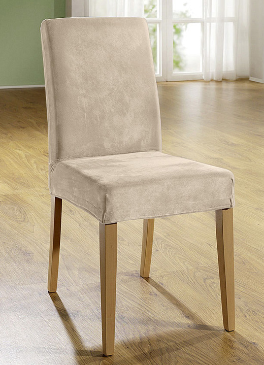 Sessel- & Sofaüberwürfe - Stretchbezüge mit Fleckschutz, in Größe 101 (Sesselbezug) bis 905 (Kissenbezug, 40x40 cm), in Farbe CAMEL Ansicht 13