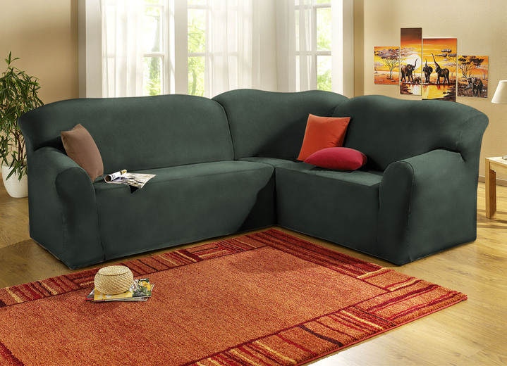 Sessel- & Sofaüberwürfe - Stretchbezüge mit Fleckschutz, in Größe 101 (Sesselbezug) bis 905 (Kissenbezug, 40x40 cm), in Farbe CAMEL Ansicht 25