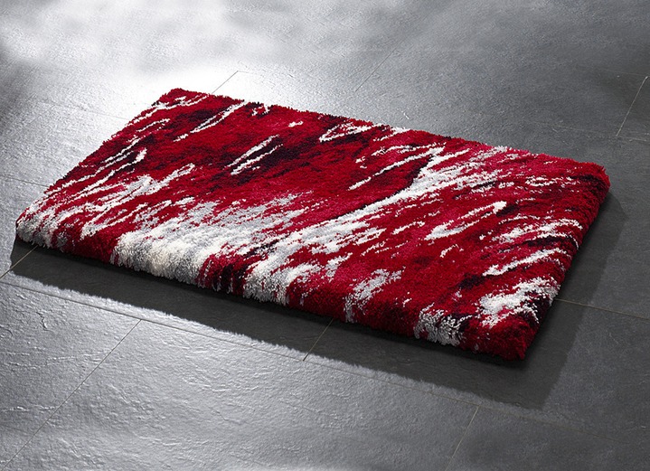 Badgarnituren - Supersoft Badgarnitur von Grund Ansicht 3 Badgarnituren - Supersoft Badgarnitur von Grund, in Größe 100 (Vorleger halbr., 50x 80 cm) bis 112 (Deckelbezug mit Kordel, 47x 50 cm), in Farbe BEERE Ansicht 3