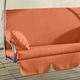 Kissen, Polster und Auflagen - Ersatzauflagen zu Hollywood-Schaukeln, in Farbe GRÜN, in Ausführung Ersatzauflage zu Single-Schaukel – Farbe ORANGE – Ansicht 2