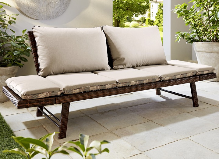 Gartenmöbel - Schlafbank Venezia, in Farbe BRAUN Ansicht 2