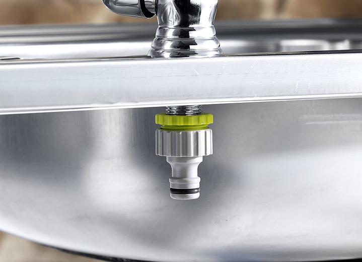 - Outdoor-Küche aus Edelstahl, in Farbe SILBER, in Ausführung Spültisch Ansicht 3