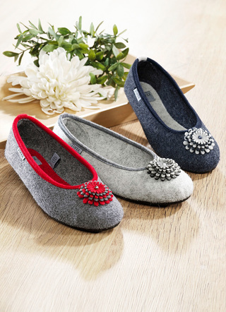 Bequemer Ballerina mit herausnehmbarer Einlegesohle