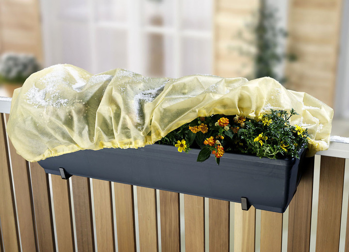 Winterlicher Garten - Blumenkastenhauben, 2er-Set, in Farbe GELB Ansicht 1