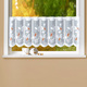 Herbstimpressionen - Kurzstore Blätter mit Stangendurchzug – Farbe WEISS-BRAUN – Ansicht 1 Herbstimpressionen - Kurzstore Blätter mit Stangendurchzug, in Größe 788 (H45xB105 cm) bis 862 (H60xB150 cm), in Farbe WEISS-BRAUN – Farbe WEISS-BRAUN – Ansicht 1