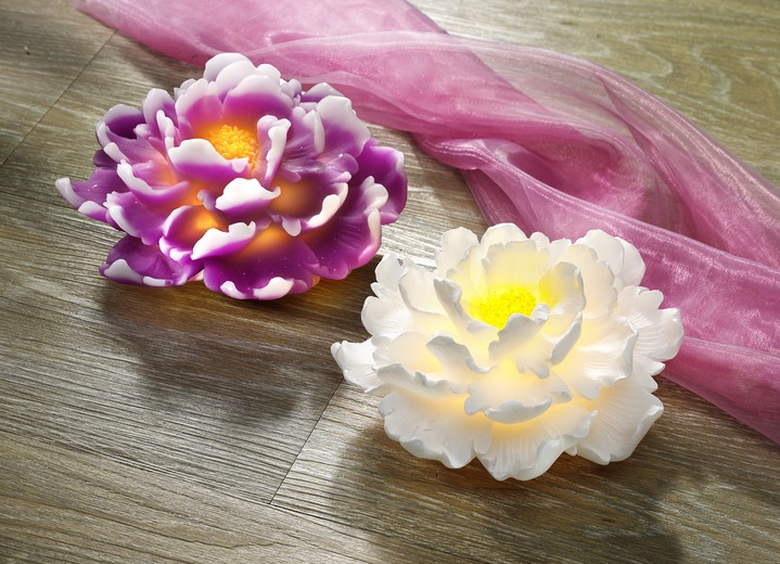Wohnaccessoires - LED-Chrysantheme aus Kunststoff , in Farbe LILA