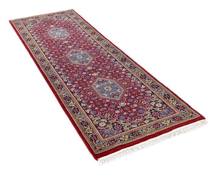 Klassisch - Handgeknüpfte Brücken, Teppiche und Galerien aus 100% Schurwolle, in Größe 101 (Brücke, 40x 60 cm) bis 313 (Teppich rund, ø 250 cm), in Farbe ROT, in Ausführung Qualität Spezial Ansicht 10