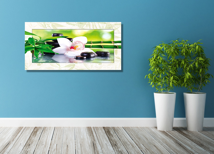 Blumen - Bild mit Unikatrahmen, in Farbe  Ansicht 1