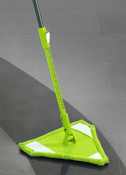 Reinigungsgeräte - Dreieckfuß Wischmopp Ansicht 2 Reinigungsgeräte - Dreieckfuß Wischmopp, in Farbe GRÜN Ansicht 2