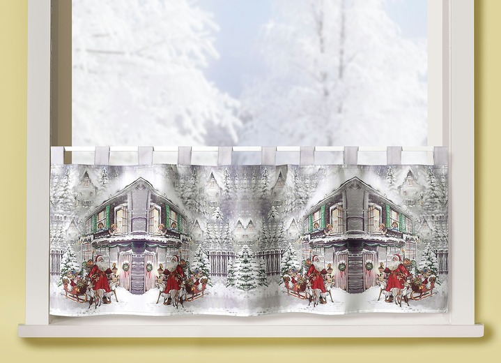 - Blickdichter Kurzstore Winterdorf, in Größe 662 (H30xB120 cm) bis 827 (H50xB120 cm), in Farbe WINTERDORF Ansicht 3