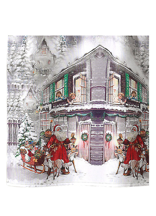 - Blickdichter Kurzstore Winterdorf, in Größe 662 (H30xB120 cm) bis 827 (H50xB120 cm), in Farbe WINTERDORF Ansicht 2