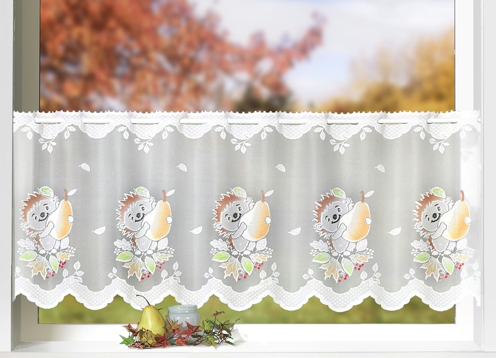 - Kurzstore mit Stangendurchzug, in Größe 660 (H30xB100 cm) bis 862 (H60xB150 cm), in Farbe IGEL MIT BIRNE Ansicht 2