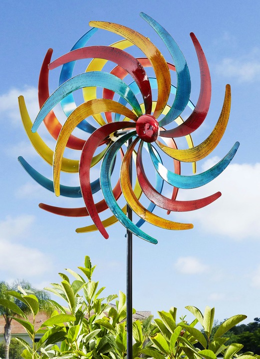 Doppel Windrad 206 Cm Hoch Gartendekoration Brigitte Hachenburg