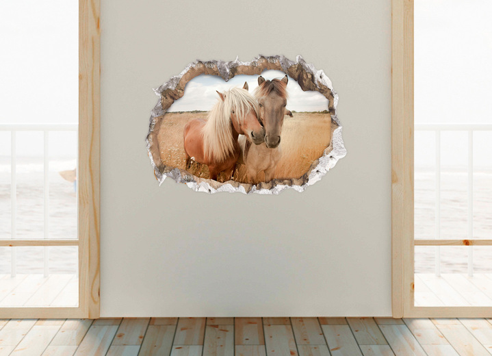 Tiere - 3D-Wand-Tattoo mit beeindruckendem 3D-Effekt, in Farbe BRAUN Ansicht 1