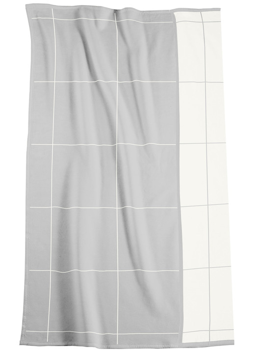 Decken - Ganzjahres-Wolldecke von Bocasa, in Farbe KARO NATUR Ansicht 2