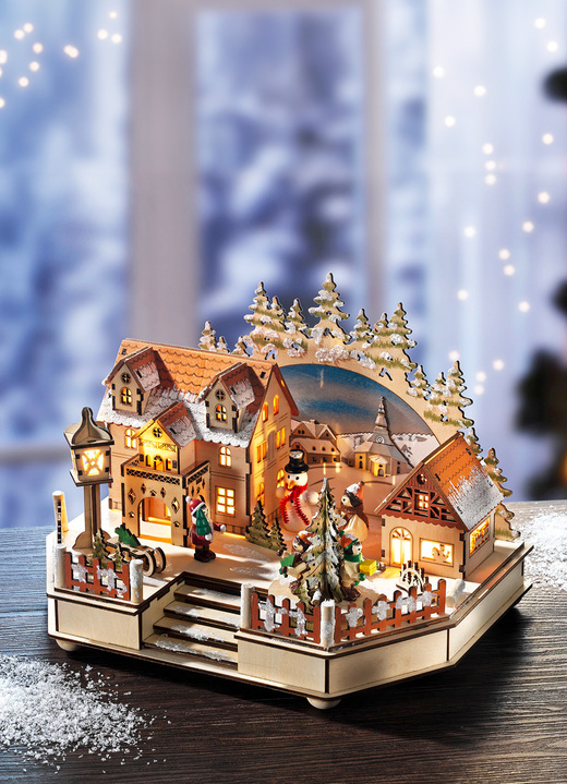 - Spieldose mit der Melodie Oh Tannenbaum, in Farbe NATUR